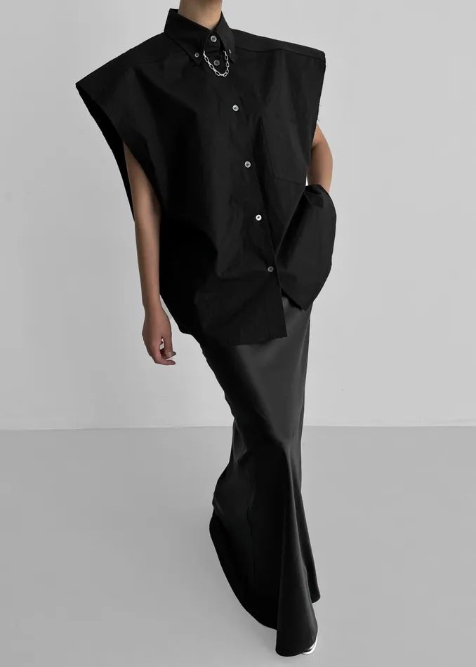 Women Renesmee Satin Skirt 8211 Black The Frankie Shop Bottoms