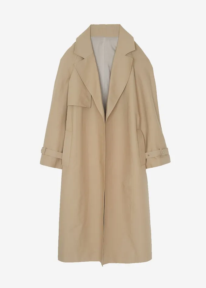Women Rhodes Trench Coat 8211 Natural The Frankie Shop Outerwear