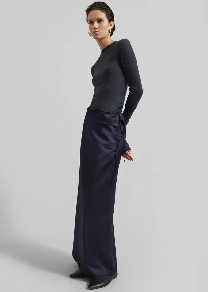 Women Rhone Skirt 8211 Navy The Frankie Shop Bottoms