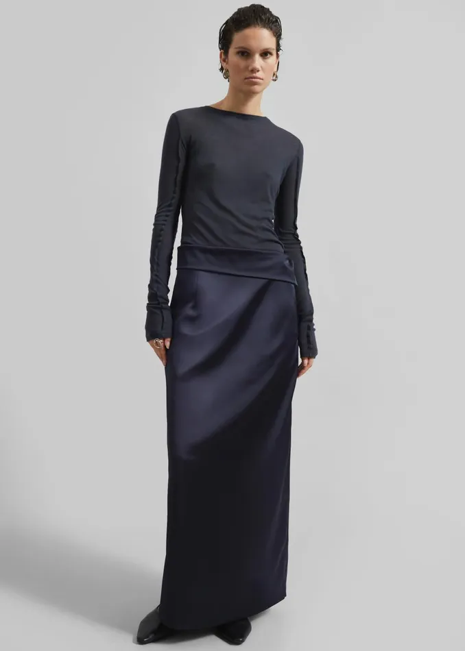 Women Rhone Skirt 8211 Navy The Frankie Shop Bottoms