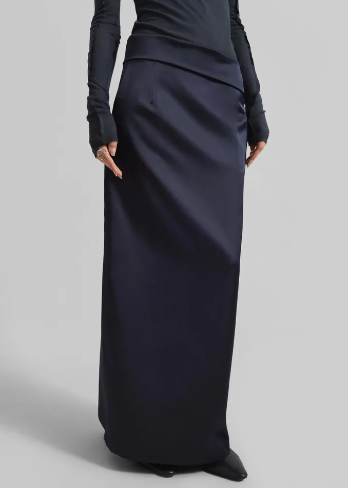 Women Rhone Skirt 8211 Navy The Frankie Shop Bottoms