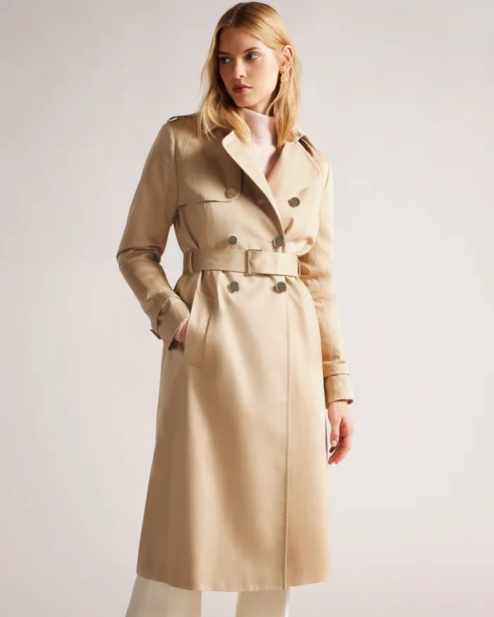 Women ROBBII 8211 Lightweight Showerproof Trench Coat Natural Ted Baker Coats and Jackets Women ROBBII 8211 Lightweight Showerproof Trench Coat Natural Ted Baker Coats and Jackets