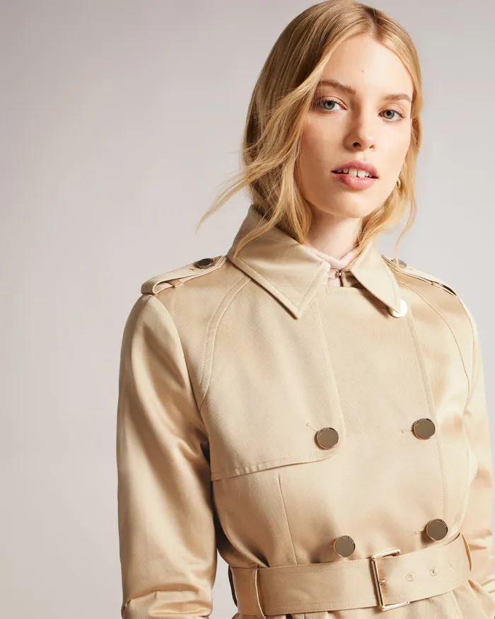 Women ROBBII 8211 Lightweight Showerproof Trench Coat Natural Ted Baker Coats and Jackets Women ROBBII 8211 Lightweight Showerproof Trench Coat Natural Ted Baker Coats and Jackets