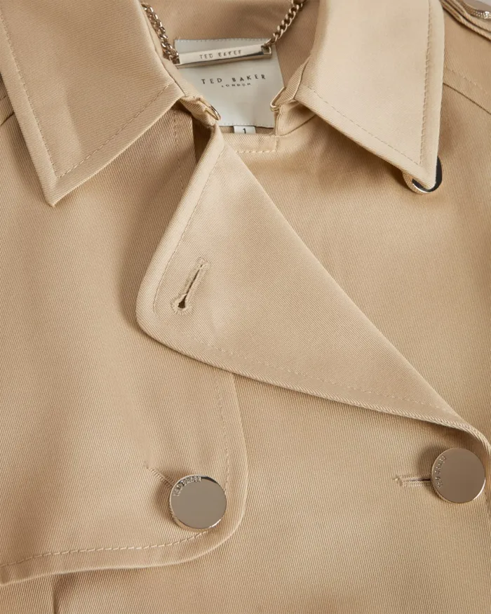 Women ROBBII 8211 Lightweight Showerproof Trench Coat Natural Ted Baker Coats and Jackets Women ROBBII 8211 Lightweight Showerproof Trench Coat Natural Ted Baker Coats and Jackets
