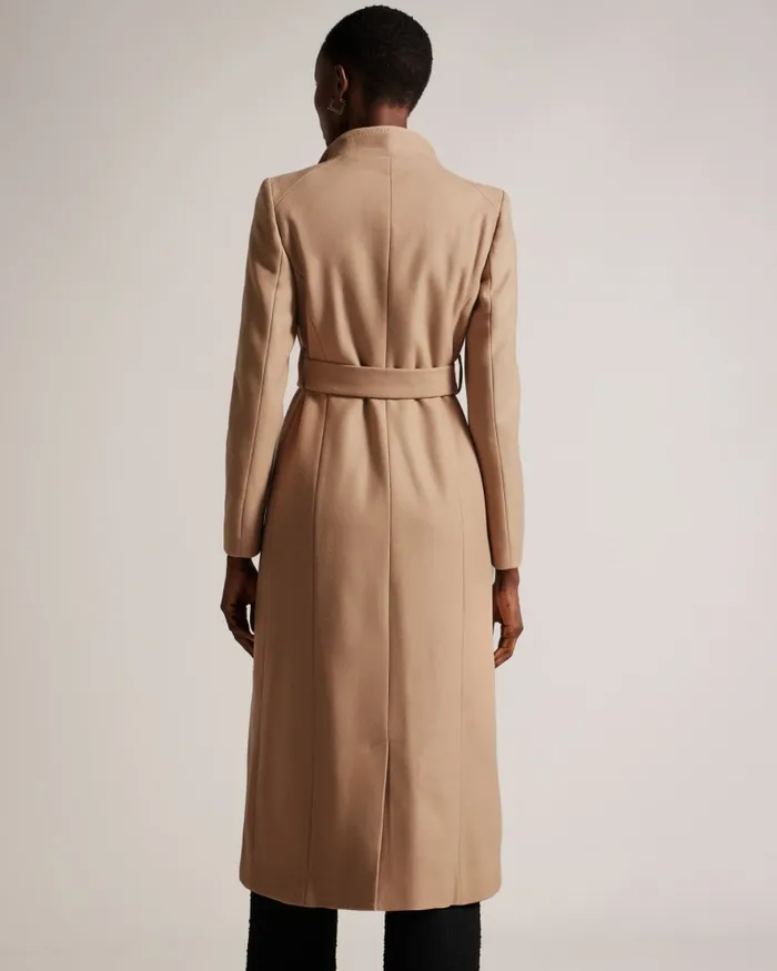 Women ROSELL 8211 Longline Wool Wrap Coat Camel Ted Baker Coats and Jackets Women ROSELL 8211 Longline Wool Wrap Coat Camel Ted Baker Coats and Jackets
