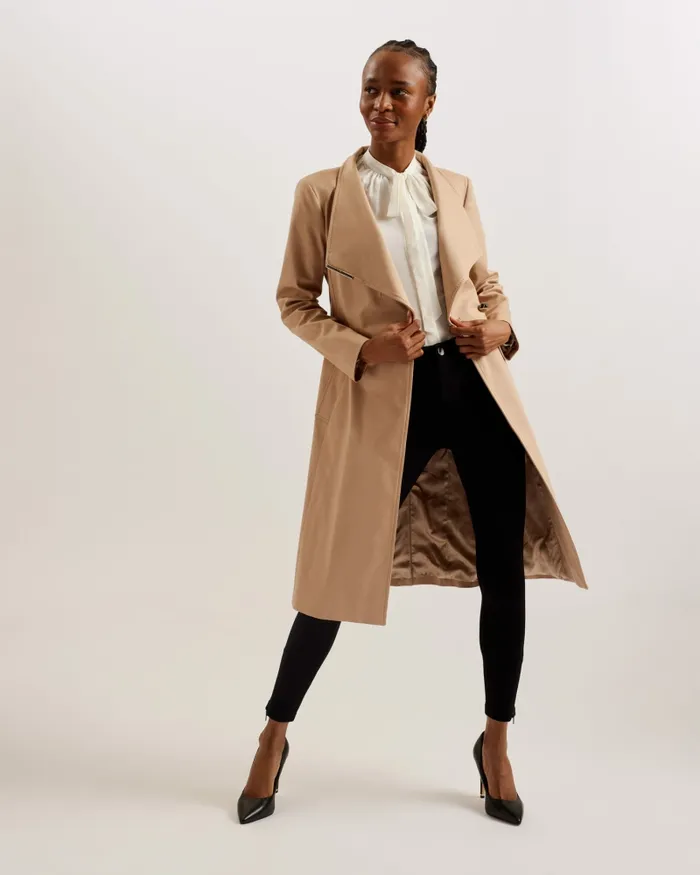 Women ROSINA 8211 Midi Length Wrap Trench Coat Browntan Ted Baker Coats and Jackets Women ROSINA 8211 Midi Length Wrap Trench Coat Browntan Ted Baker Coats and Jackets