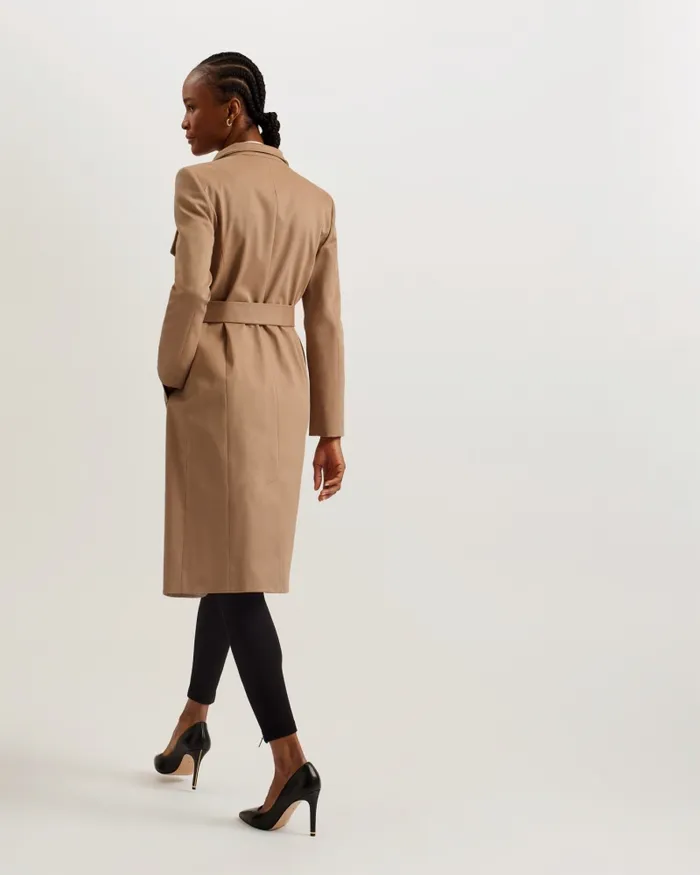Women ROSINA 8211 Midi Length Wrap Trench Coat Browntan Ted Baker Coats and Jackets Women ROSINA 8211 Midi Length Wrap Trench Coat Browntan Ted Baker Coats and Jackets