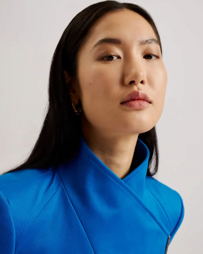 Women ROSINA 8211 Midi Length Wrap Trench Coat Medium Blue Ted Baker Coats and Jackets Women ROSINA 8211 Midi Length Wrap Trench Coat Medium Blue Ted Baker Coats and Jackets