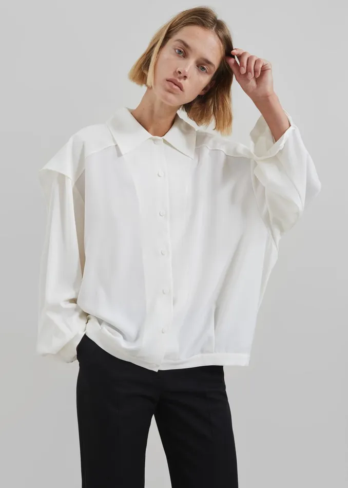 Women Ruma Blouse 8211 Off White The Frankie Shop Tops