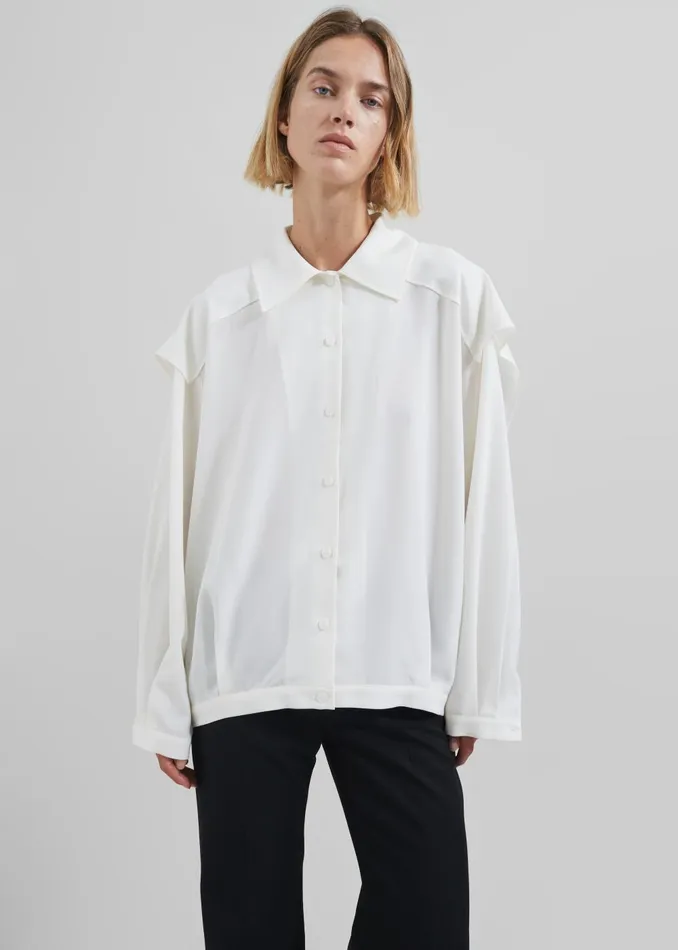 Women Ruma Blouse 8211 Off White The Frankie Shop Tops