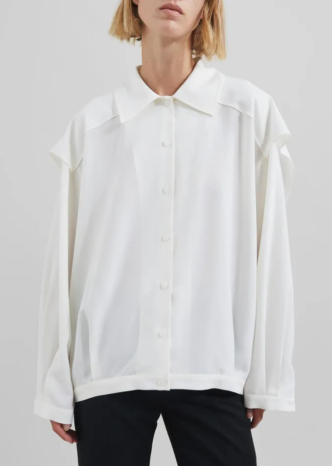 Women Ruma Blouse 8211 Off White The Frankie Shop Tops