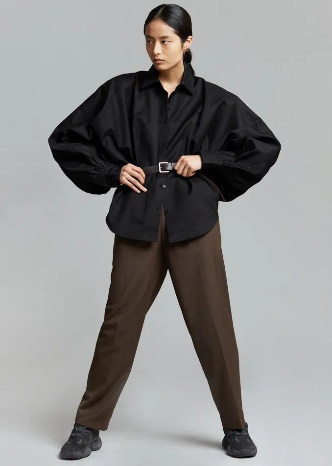 Women Sabi Blouse 8211 Black The Frankie Shop Tops