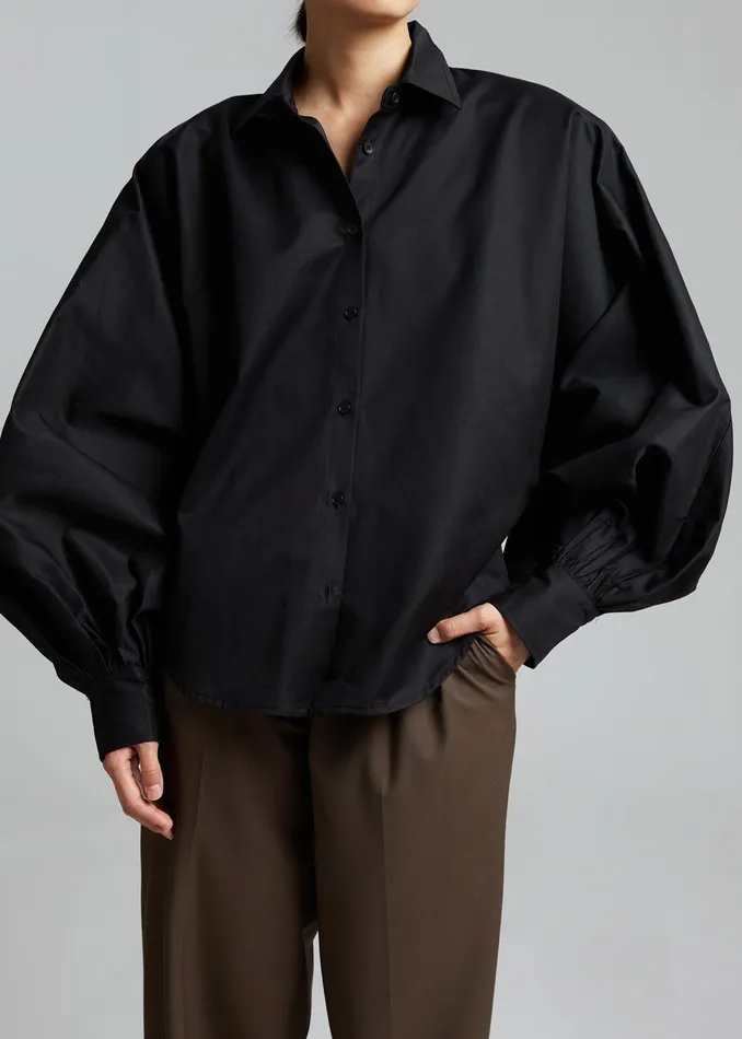 Women Sabi Blouse 8211 Black The Frankie Shop Tops