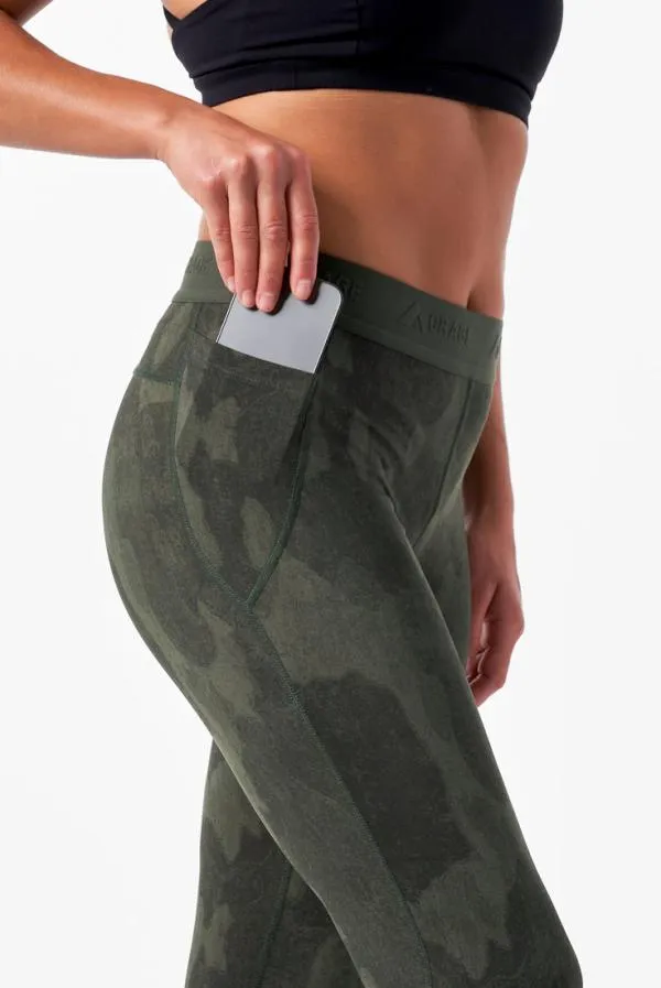 Women Sage Light Base Layer PantPrint Bark Camo Orage Base Layers