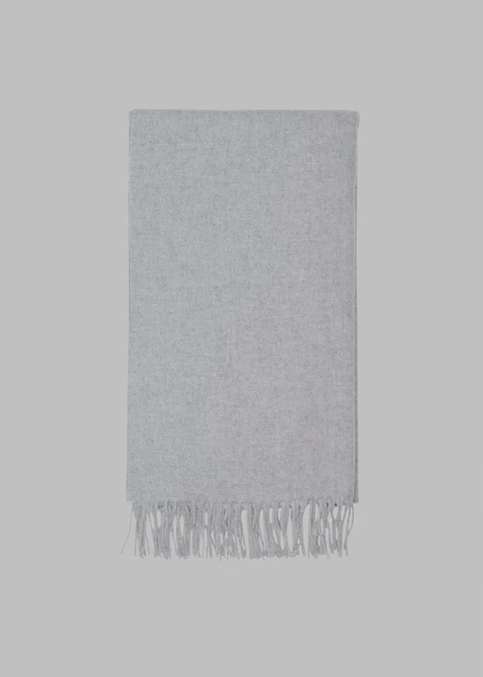 Women Samse Samse Accola Maxi Scarf 8211 Grey Melange The Frankie Shop