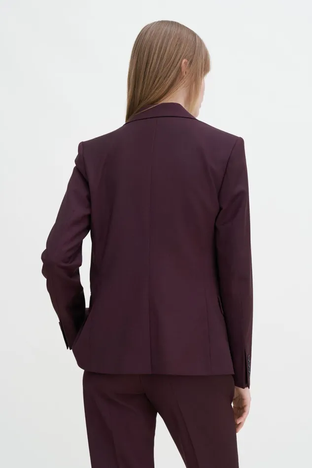 Women Sasha Cool Wool Blazer Burgundy Filippa K Blazers