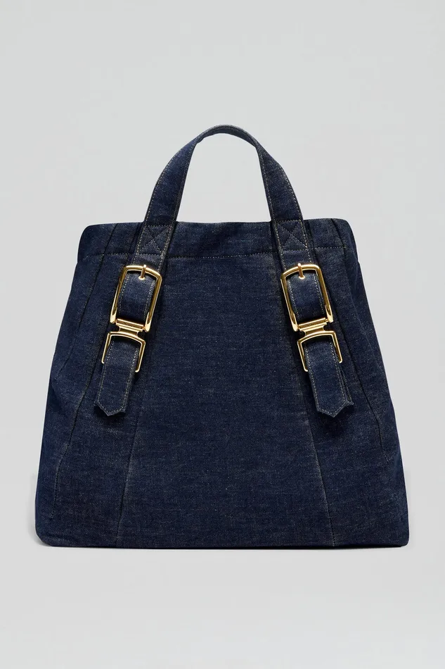 Women Scanlan Theodore TAILORED DENIM TOTE INDIGOB Denim Women Scanlan Theodore TAILORED DENIM TOTE INDIGOB Denim