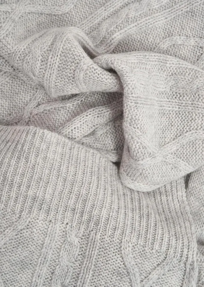 Women Scarves Hobbs Steph Wool Scarf Pale Grey