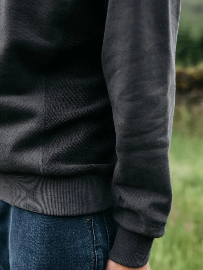 Women Serpentine Sweatshirt Raven Black Finisterre Sweatshirts