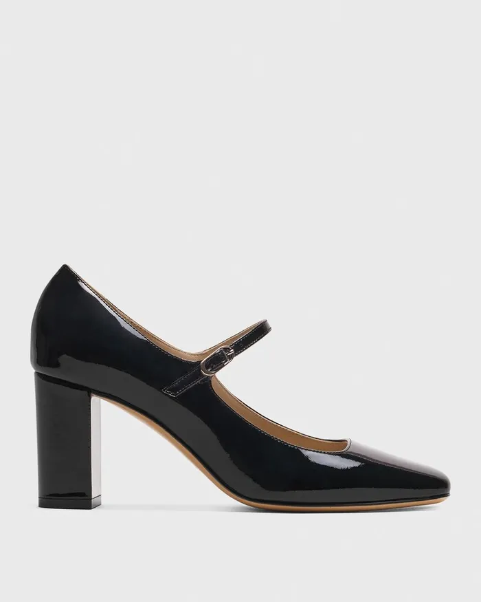 Women Shoes Theory Mary Jane Pump In Leather Black