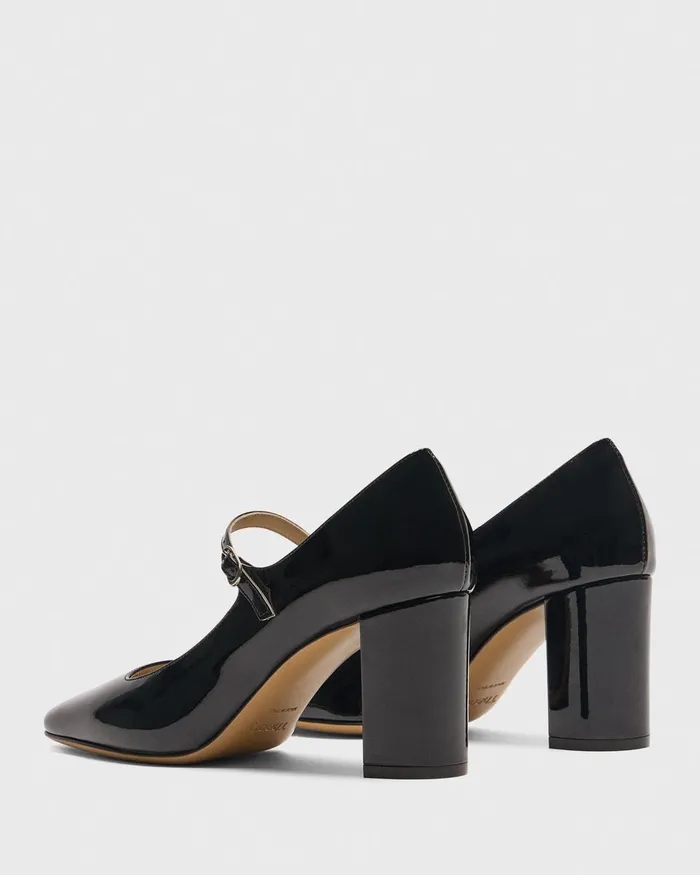 Women Shoes Theory Mary Jane Pump In Leather Black