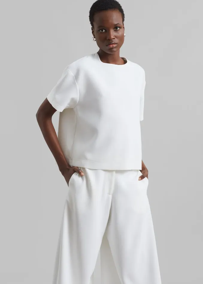 Women Sierra Tee 8211 White The Frankie Shop Tops