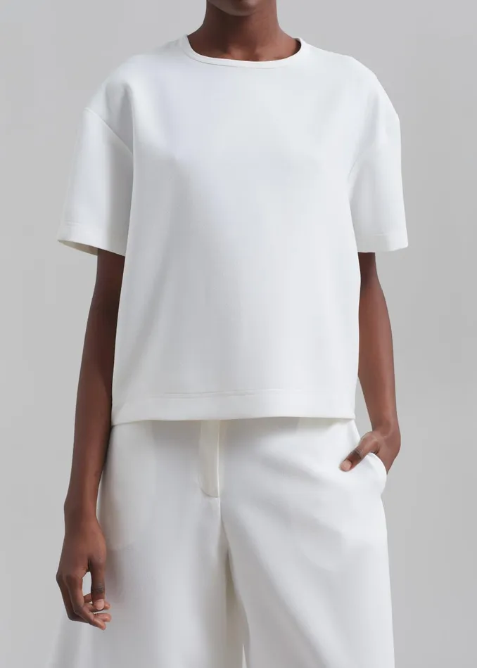 Women Sierra Tee 8211 White The Frankie Shop Tops