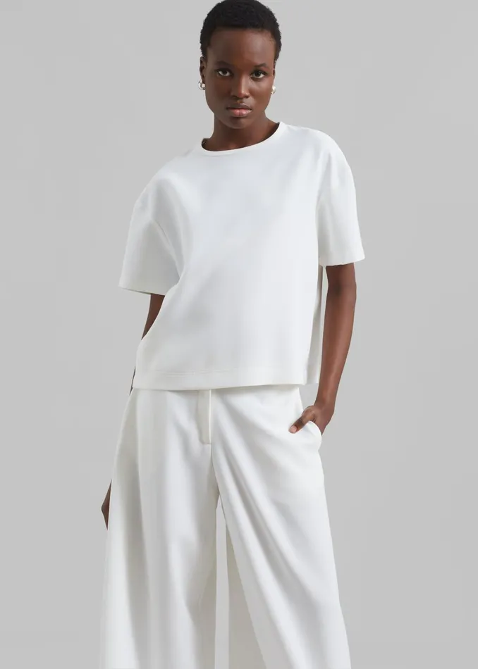 Women Sierra Tee 8211 White The Frankie Shop Tops