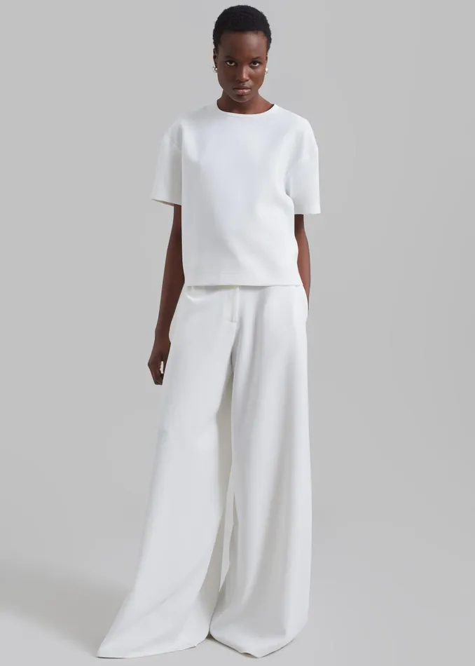 Women Sierra Tee 8211 White The Frankie Shop Tops