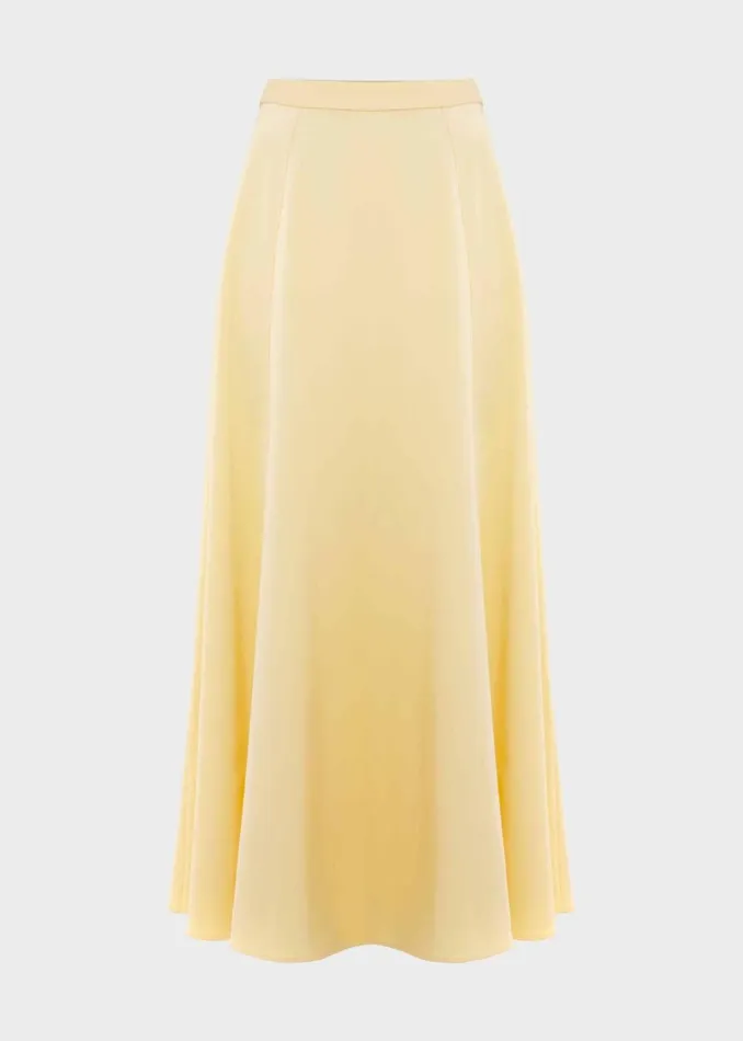 Women Skirts Hobbs Charteris Skirt Pale Yellow