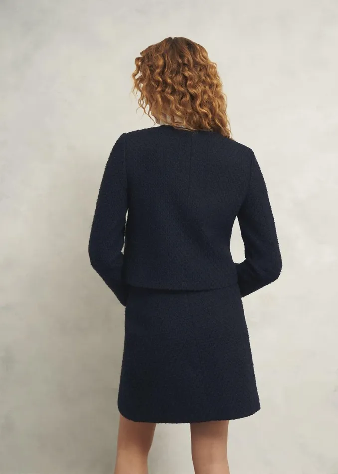 Women Skirts Hobbs Marie Skirt With Wool Navy