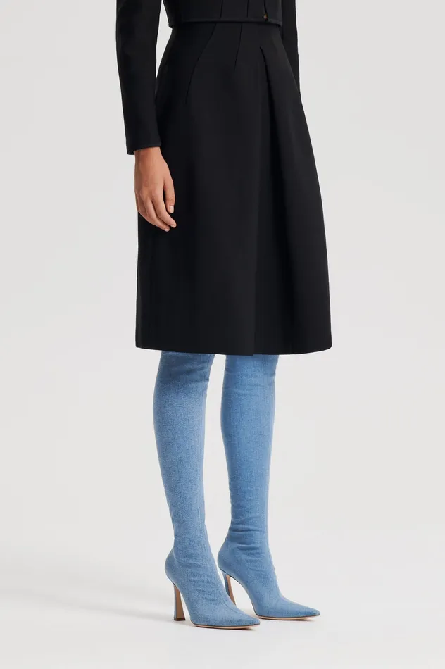 Women Skirts Scanlan Theodore MILANO PLEAT SKIRT BLACK Women Skirts Scanlan Theodore MILANO PLEAT SKIRT BLACK