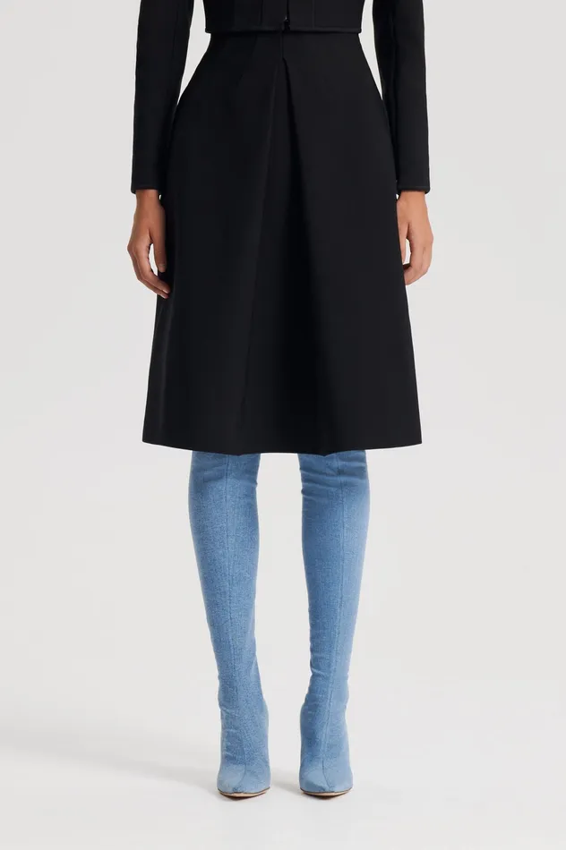 Women Skirts Scanlan Theodore MILANO PLEAT SKIRT BLACK Women Skirts Scanlan Theodore MILANO PLEAT SKIRT BLACK