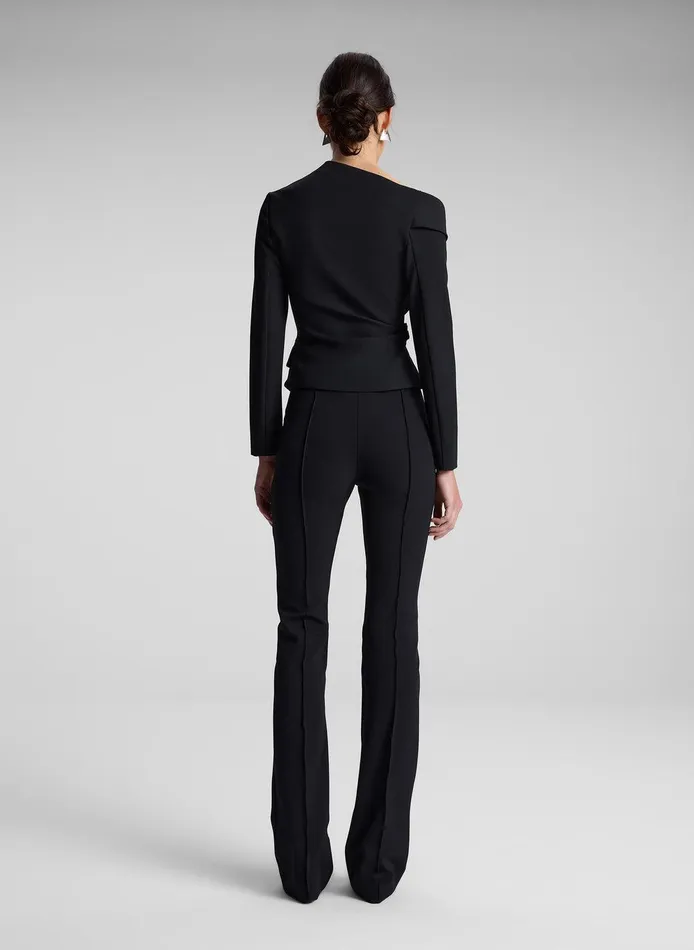 Women Skyla Asymmetric Top Black ALC Tops