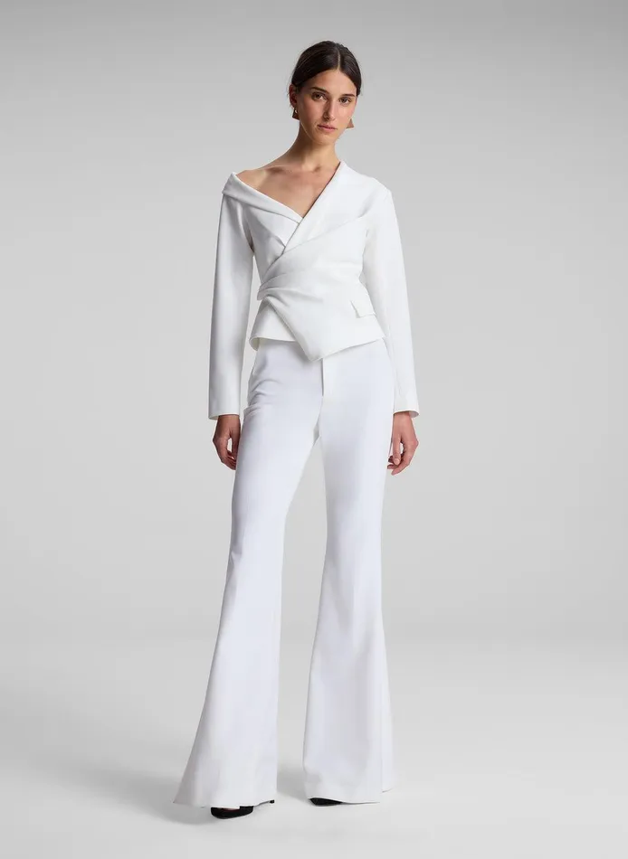 Women Skyla Asymmetric Top Daikon ALC Tops