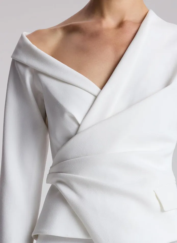Women Skyla Asymmetric Top Daikon ALC Tops