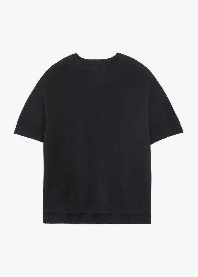 Women Sofie Wool Blend Knit Top 8211 Black The Frankie Shop Knitwear