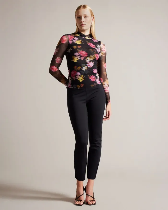 Women SORIYAA 8211 Slim Fit Scuba Trousers Black Ted Baker Trousers and Shorts Women SORIYAA 8211 Slim Fit Scuba Trousers Black Ted Baker Trousers and Shorts
