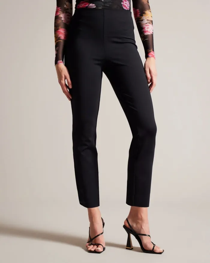 Women SORIYAA 8211 Slim Fit Scuba Trousers Black Ted Baker Trousers and Shorts Women SORIYAA 8211 Slim Fit Scuba Trousers Black Ted Baker Trousers and Shorts