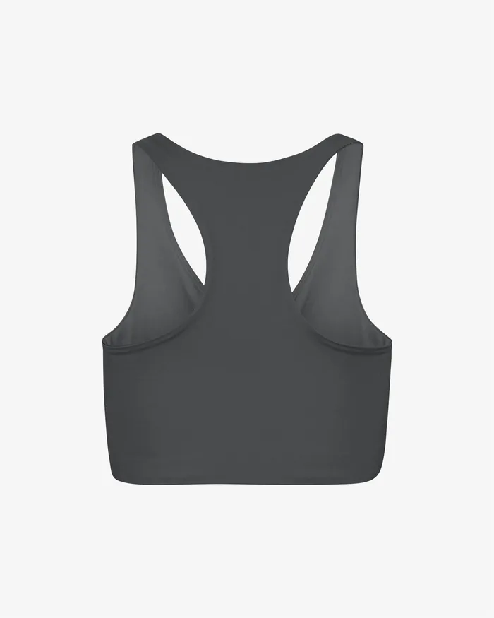 Women Sports Bras Colorfulstandard Active Cropped Bra 8211 Lava Grey