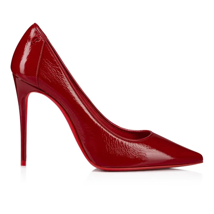 Women Sporty Kate 100 Mm Pumps 8211 Vog Patent Leather 8211 Loubi Christian Louboutin Pumps