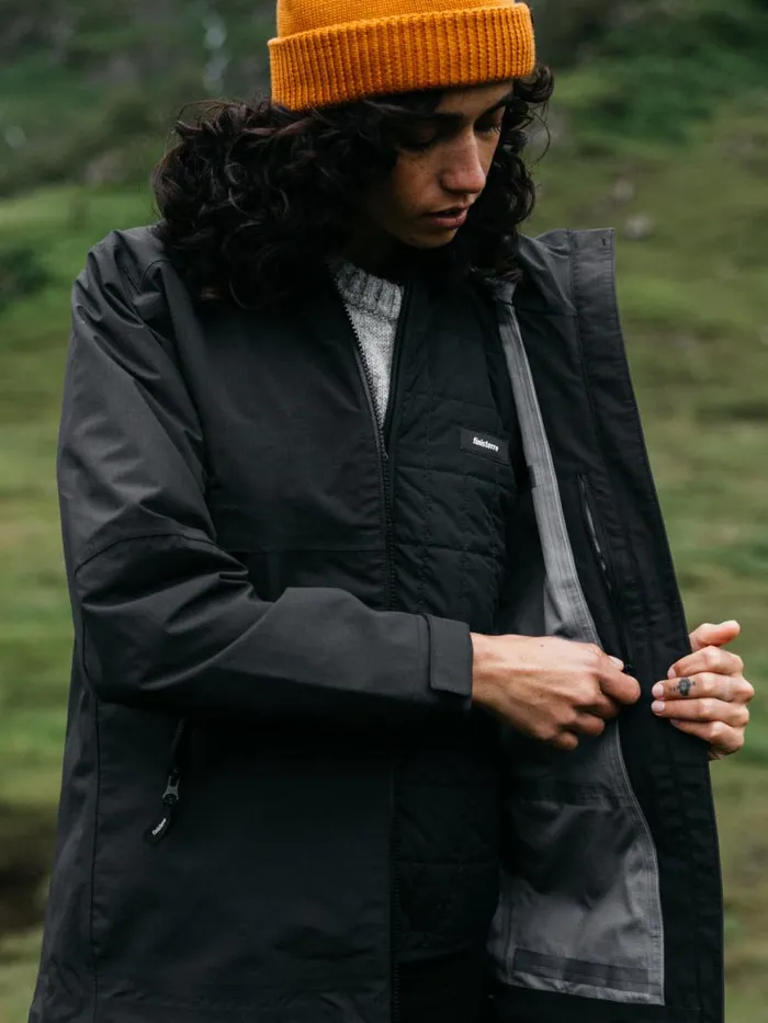 Women Stormbird Waterproof Jacket Black Finisterre Jackets Coats and Gilets