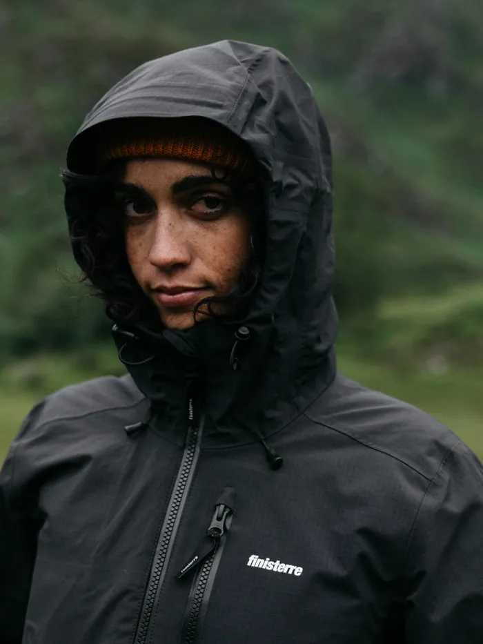 Women Stormbird Waterproof Jacket Black Finisterre Jackets Coats and Gilets