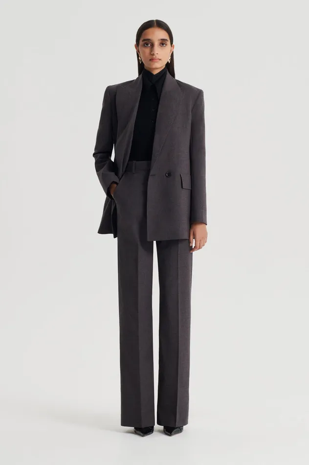 Women STRIPE TAILORED JACKET GREY Jackets Scanlan Theodore Women STRIPE TAILORED JACKET GREY Jackets Scanlan Theodore