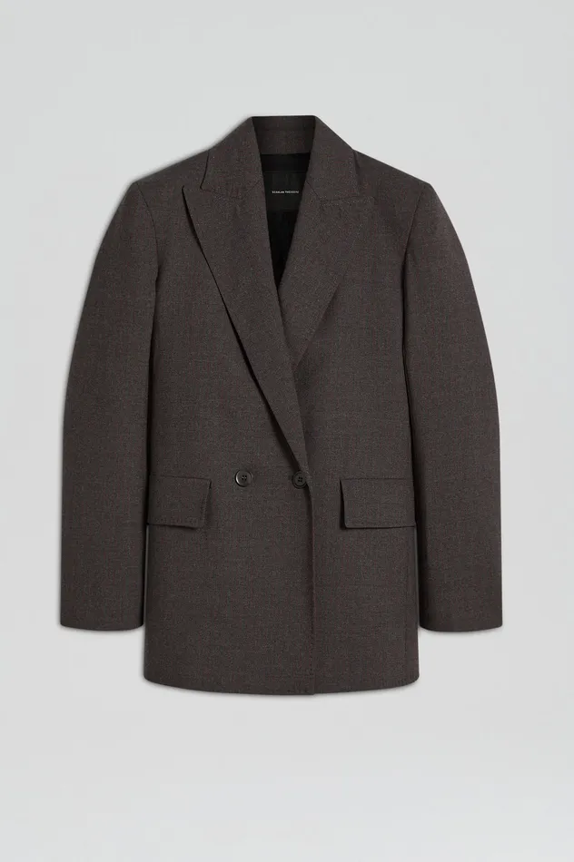 Women STRIPE TAILORED JACKET GREY Jackets Scanlan Theodore Women STRIPE TAILORED JACKET GREY Jackets Scanlan Theodore