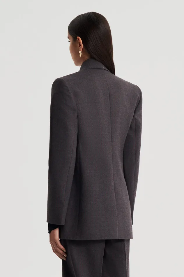 Women STRIPE TAILORED JACKET GREY Jackets Scanlan Theodore Women STRIPE TAILORED JACKET GREY Jackets Scanlan Theodore
