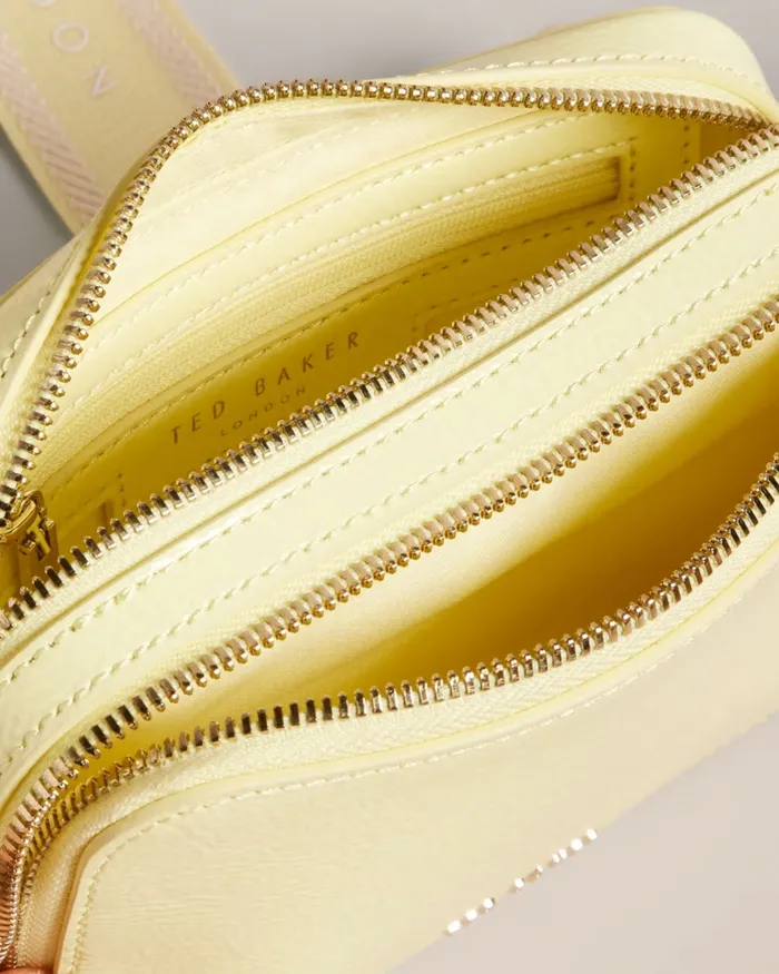 Women STUNNIE 8211 Webbing Mini Camera Bag Light Yellow Ted Baker Crossbody Bags