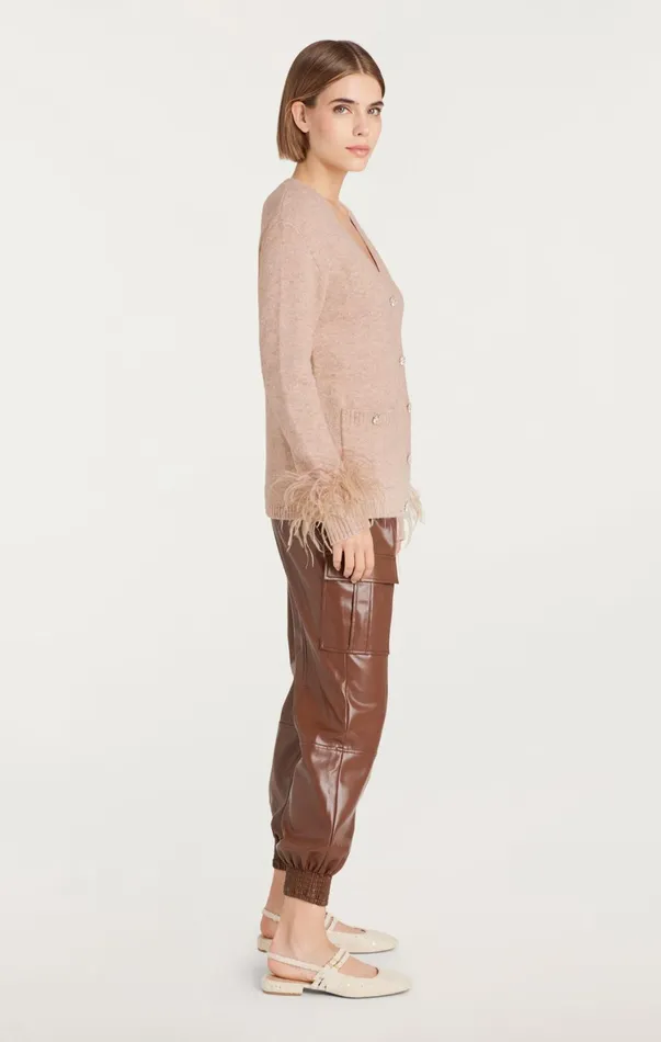 Women Sweaters and Knits Cinq Sept Dreama Marnie Cardigan Oatmeal Multi