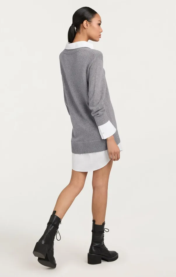 Women Sweaters and Knits Cinq Sept Santina Dress Heather Greywhite