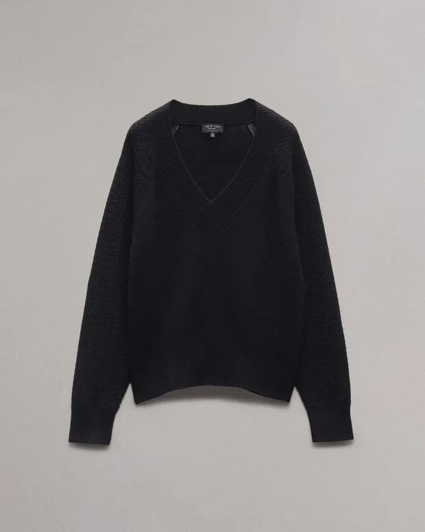 Women Sweaters and Sweatshirts Rag and Bone Kaylee Cashmere Sweater Black
